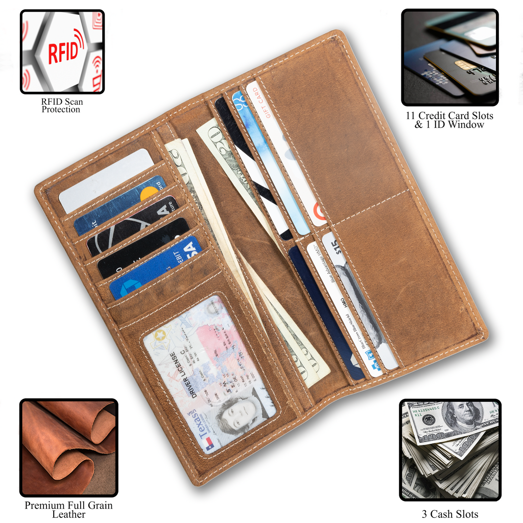 UC Leather Company Leather Rodeo Wallet