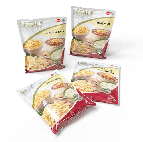Legacy Food Storage 16 Serving Family Entree Sample Pack - Angler's Pro Tackle & Outdoors