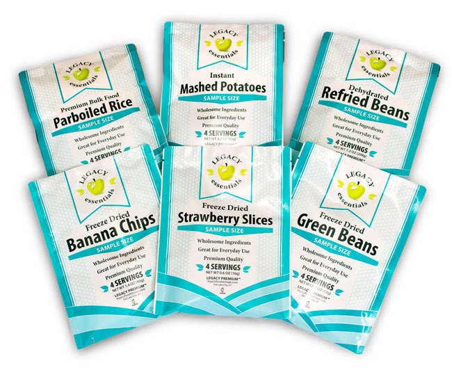 Legacy Food Storage 24 Serving Assorted Sides Sample Pack - Angler's Pro Tackle & Outdoors