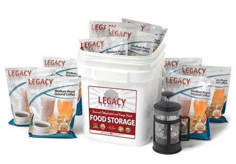 Legacy Food Storage 350 Serving Ground Coffee Bucket with French Press - Angler's Pro Tackle & Outdoors