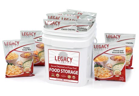 Legacy Food Storage 60 Serving Gluten Free Entree Bucket - 16 lbs - Angler's Pro Tackle & Outdoors
