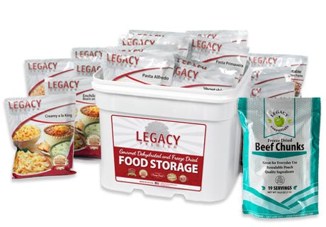 Legacy Food Storage 79 Serving Freeze Dried Beef and Entree Combo Bucket - Angler's Pro Tackle & Outdoors