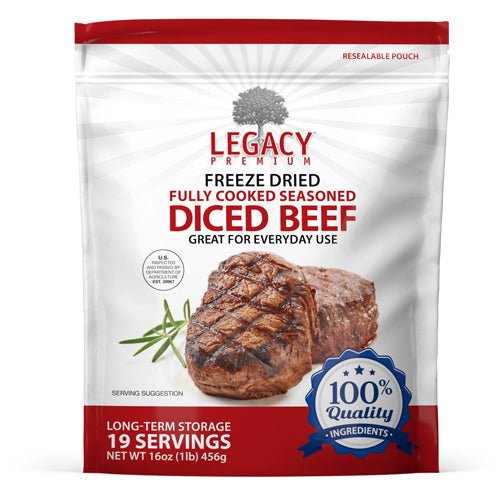 Legacy Food Storage Assorted 100% USDA Freeze Dried Meat Package - Angler's Pro Tackle & Outdoors