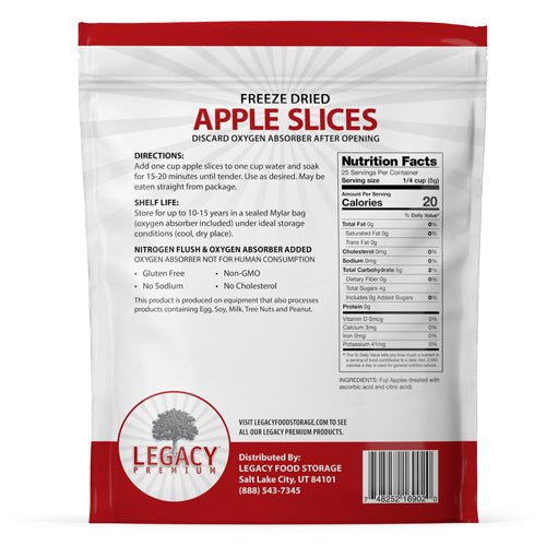 Legacy Food Storage Freeze Dried Apple Slices - Angler's Pro Tackle & Outdoors