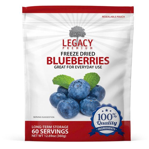 Legacy Food Storage Freeze Dried Blueberries - Angler's Pro Tackle & Outdoors