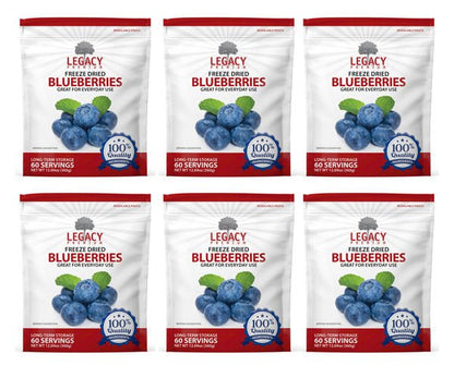 Legacy Food Storage Freeze Dried Blueberries - Angler's Pro Tackle & Outdoors