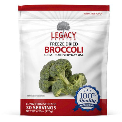 Legacy Food Storage Freeze Dried Broccoli - Angler's Pro Tackle & Outdoors