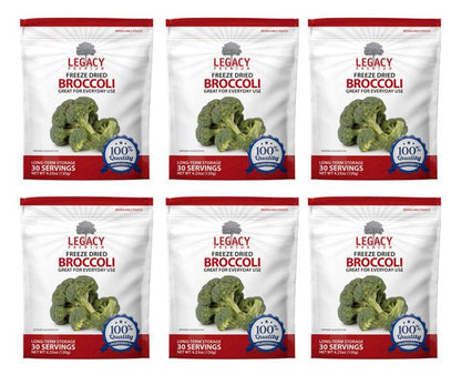 Legacy Food Storage Freeze Dried Broccoli - Angler's Pro Tackle & Outdoors