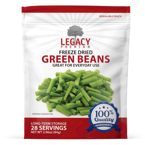Legacy Food Storage Freeze Dried Green Beans - Angler's Pro Tackle & Outdoors