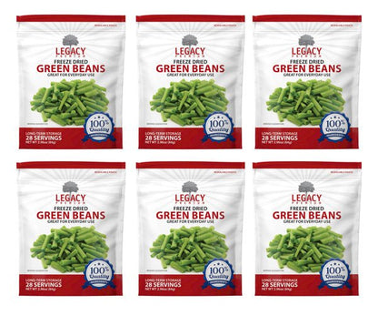 Legacy Food Storage Freeze Dried Green Beans - Angler's Pro Tackle & Outdoors