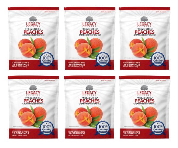 Legacy Food Storage Freeze Dried Peaches - Angler's Pro Tackle & Outdoors