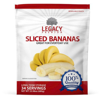 Legacy Food Storage Freeze Dried Sliced Banana - Angler's Pro Tackle & Outdoors