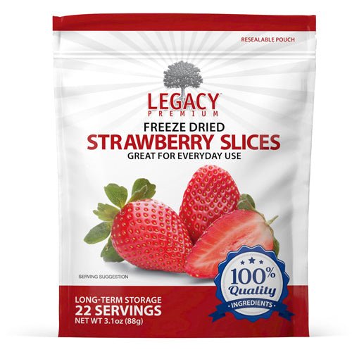 Legacy Food Storage Freeze Dried Strawberries - Angler's Pro Tackle & Outdoors