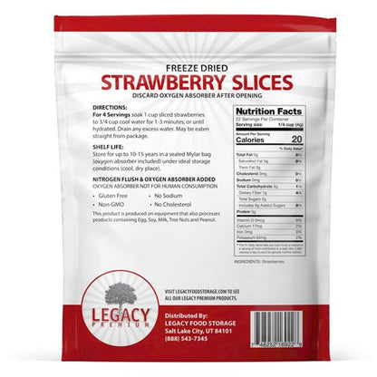 Legacy Food Storage Freeze Dried Strawberries - Angler's Pro Tackle & Outdoors