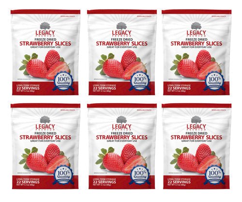 Legacy Food Storage Freeze Dried Strawberries - Angler's Pro Tackle & Outdoors