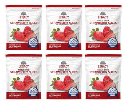 Legacy Food Storage Freeze Dried Strawberries - Angler's Pro Tackle & Outdoors