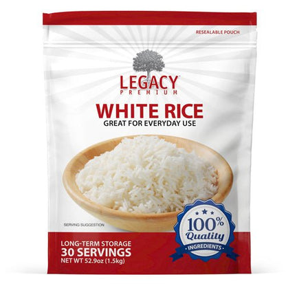Legacy Food Storage Long Shelf Life Parboiled White Rice - Angler's Pro Tackle & Outdoors