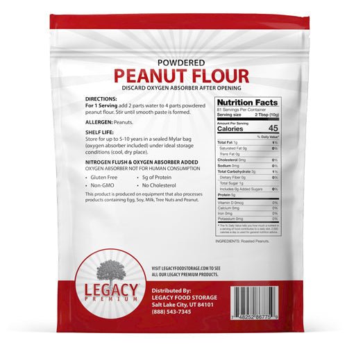 Legacy Food Storage Peanut Butter Powder - Angler's Pro Tackle & Outdoors