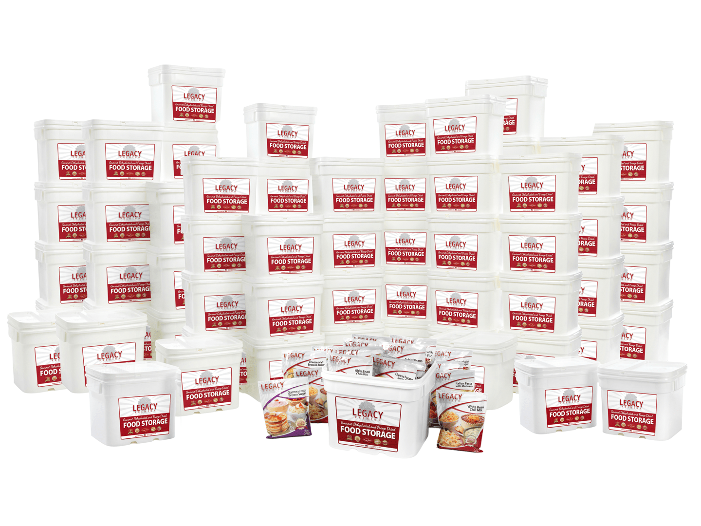 Legacy Food Storage Premium 6480 Serving Package - 1662 lbs - Angler's Pro Tackle & Outdoors