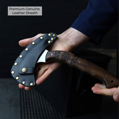 AncientSmithy Compact tomahawk "Tahu" with wooden handle