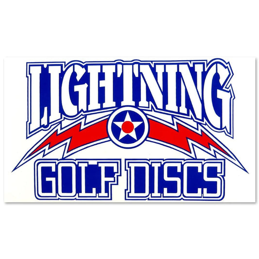 Gotta Go Gotta Throw Lightning Golf Discs Logo Sticker