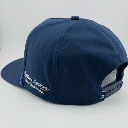 “Lightning" Navy Blue - Cowboy Revolution 5 - panel Performance Hat - Angler's Pro Tackle & Outdoors