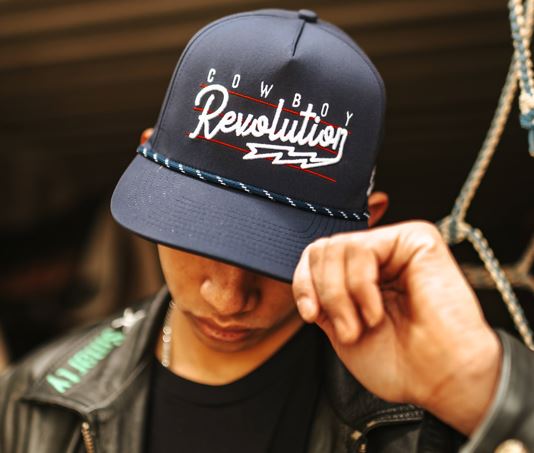 “Lightning" Navy Blue - Cowboy Revolution 5 - panel Performance Hat - Angler's Pro Tackle & Outdoors