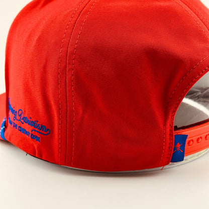 “Lightning" Red, White, and Blue - Cowboy Revolution 5 - panel Performance Hat - Angler's Pro Tackle & Outdoors