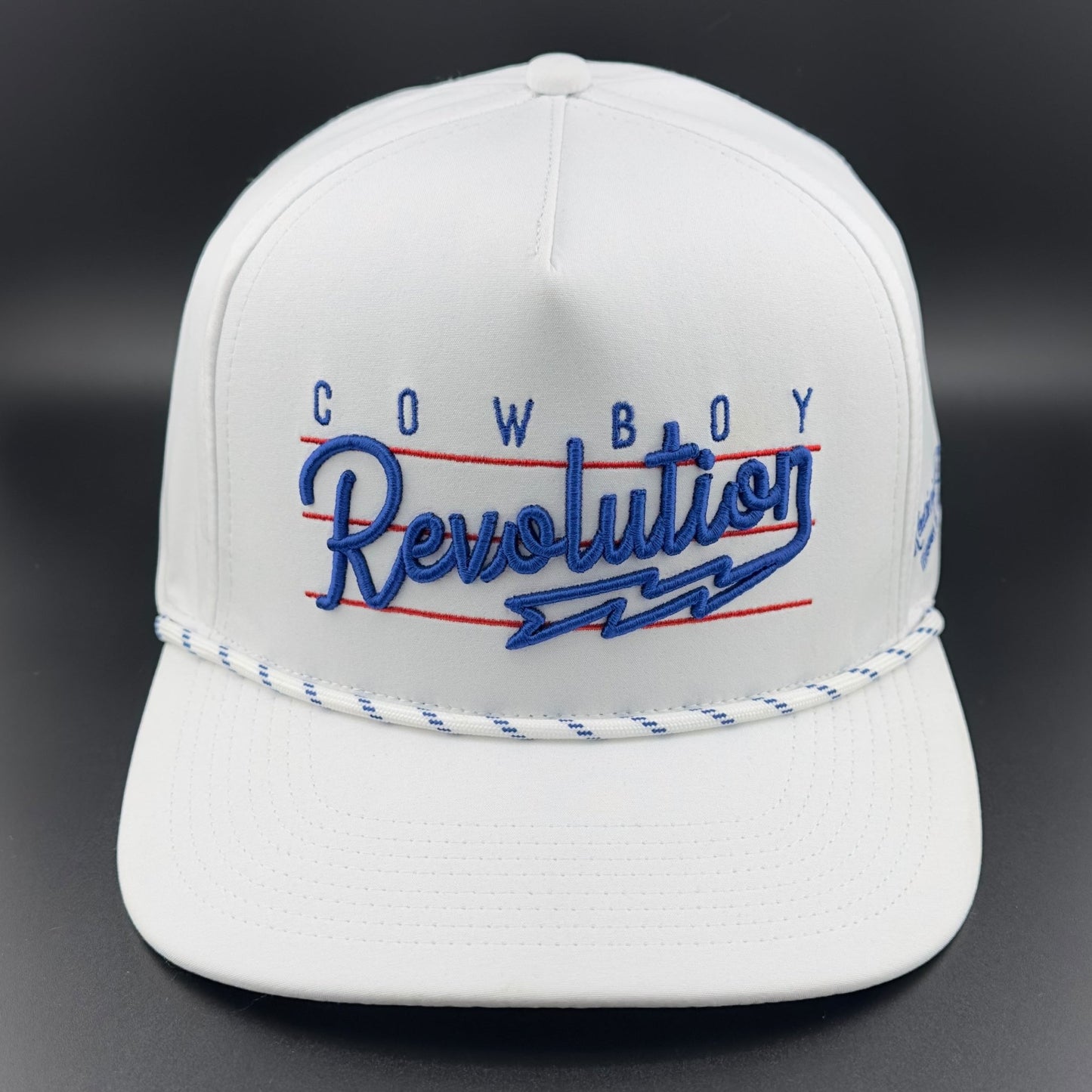 “Lightning" White - Cowboy Revolution 5 - panel Performance Hat - Angler's Pro Tackle & Outdoors