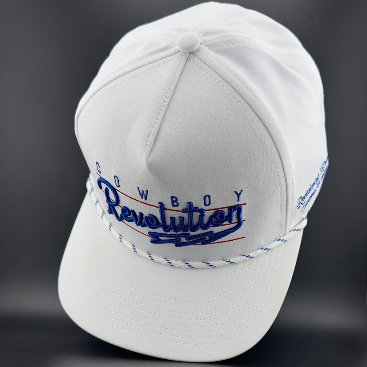 “Lightning" White - Cowboy Revolution 5 - panel Performance Hat - Angler's Pro Tackle & Outdoors