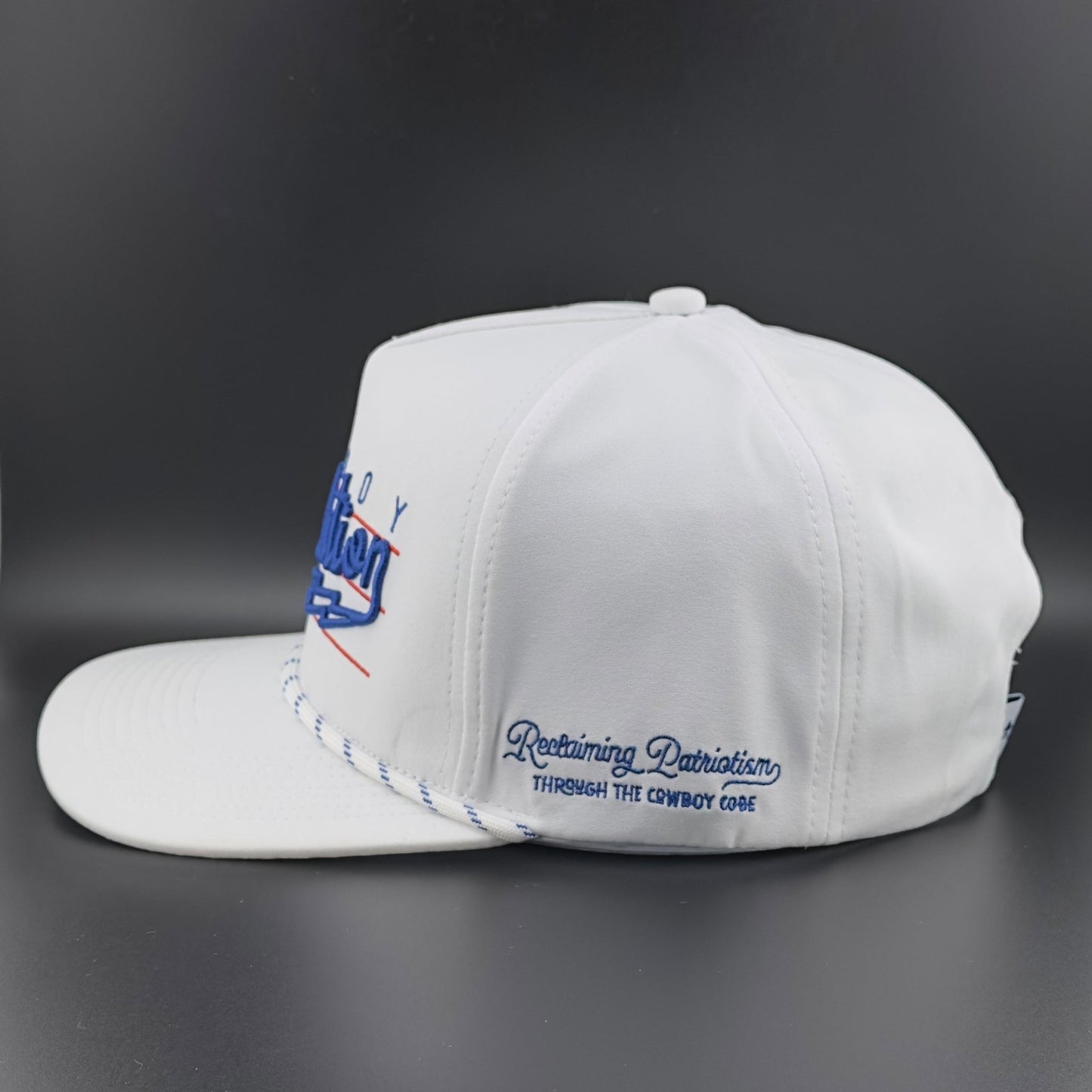 “Lightning" White - Cowboy Revolution 5 - panel Performance Hat - Angler's Pro Tackle & Outdoors