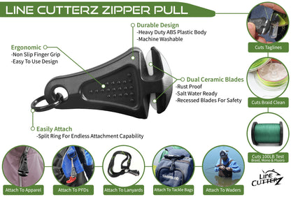 Line Cutterz - "TRIPLE PLAY" Fishing Line Cutter Multi - Pack - Angler's Pro Tackle & Outdoors