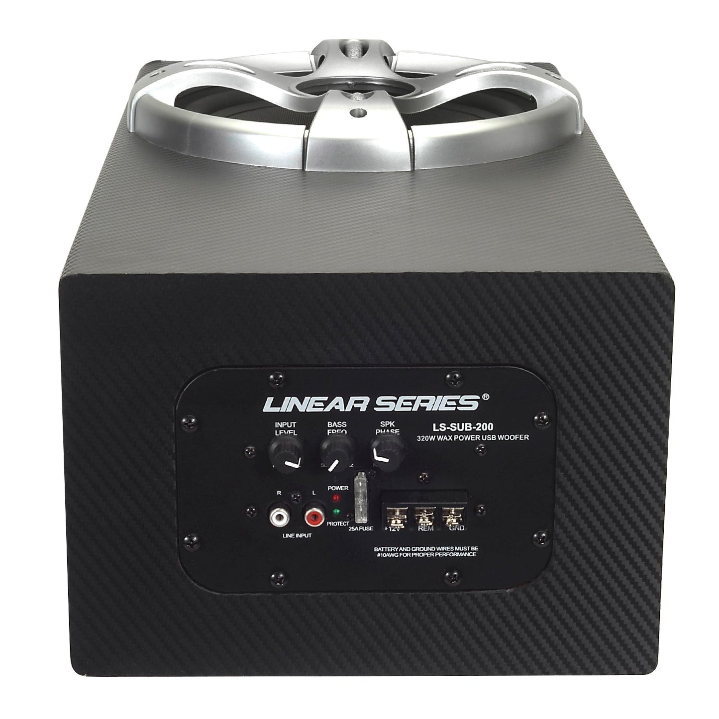 Magnadyne Linear Series LS-SUB-200 | 320-Watt Amplifier Powered 8" Ported Subwoofer
