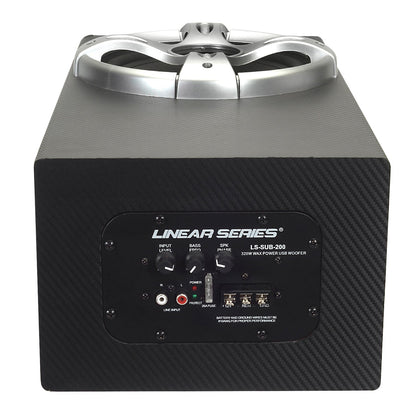 Magnadyne Linear Series LS-SUB-200 | 320-Watt Amplifier Powered 8" Ported Subwoofer