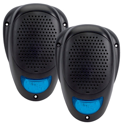 Magnadyne Linear Series LS2 | Water Resistant 3" Surface Mount LED Satellite Speakers (Blue, White or Amber) | Sold as a Pair