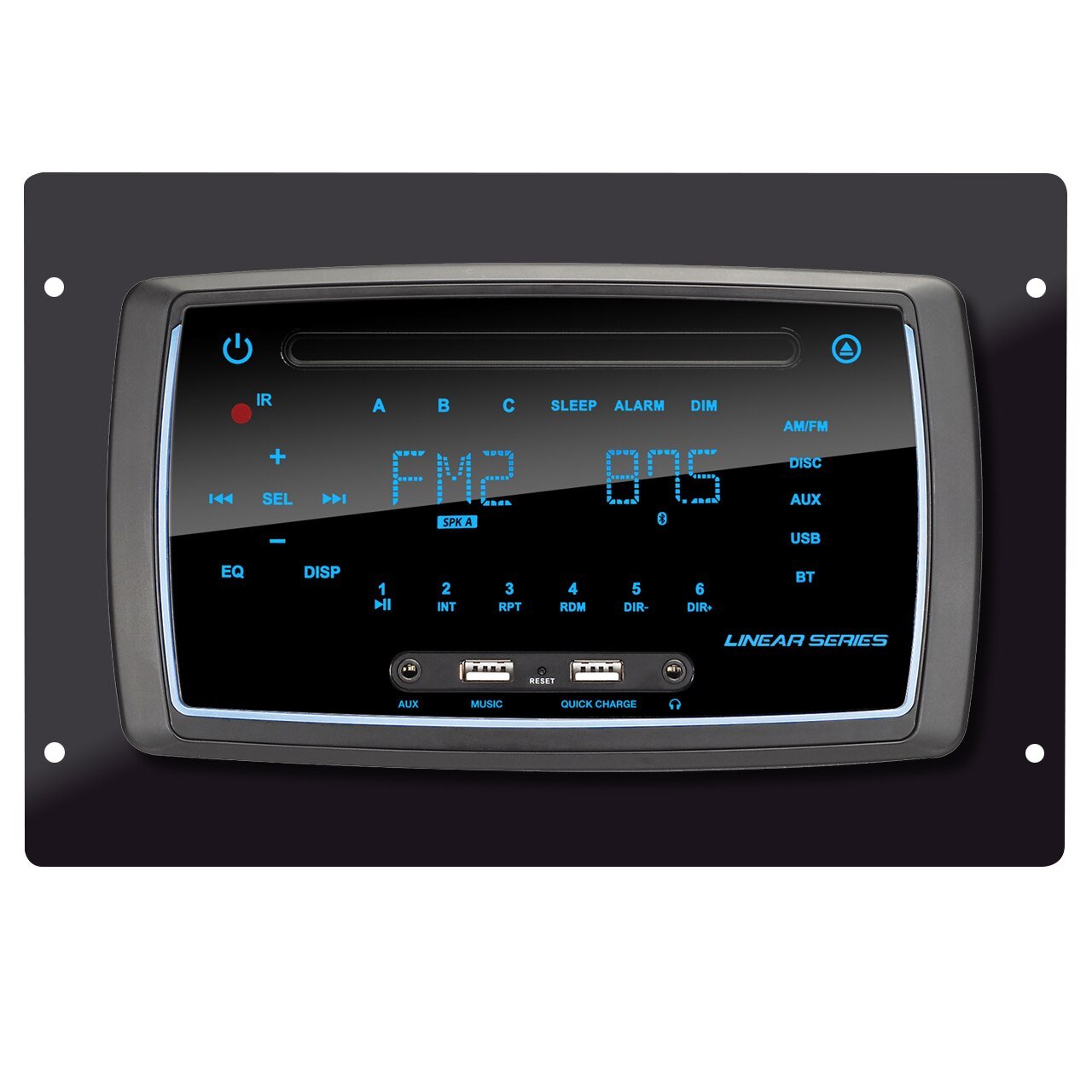 Magnadyne Linear Series RV6200S | AM/FM & BT/DVD Wall Mount Receiver