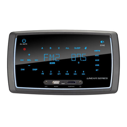 Magnadyne Linear Series RV6400S | Wall Mount Touch Screen Single Din AM/FM/BT/3-Zone Receiver