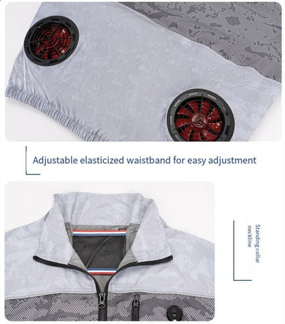 LITEGUEST Cooling Fan Jacket with LED Light Stay Cool for Outdoor - Angler's Pro Tackle & Outdoors