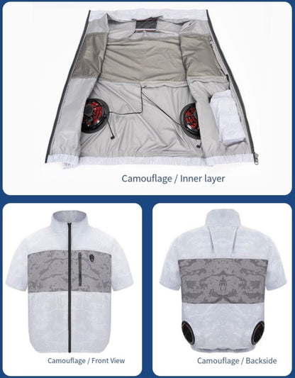 LITEGUEST Cooling Fan Jacket with LED Light Stay Cool for Outdoor - Angler's Pro Tackle & Outdoors