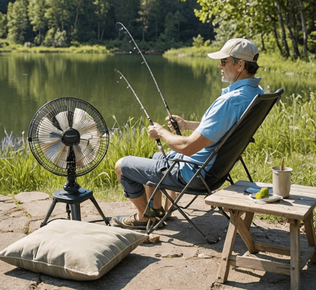 LITEGUEST Cooling Fan Seat Cushion Portable Air Circulation Pad Gear - Angler's Pro Tackle & Outdoors