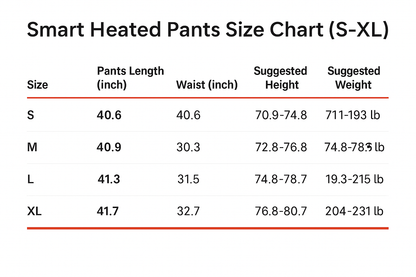 LITEGUEST Smart Heated Pants Fast Heating Windproof Warm for Winter - Angler's Pro Tackle & Outdoors