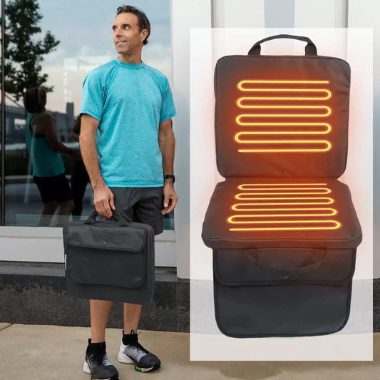 LITEGUEST USB Heated Stadium Seat Cushion Foldable Portable Chair Pad - Angler's Pro Tackle & Outdoors