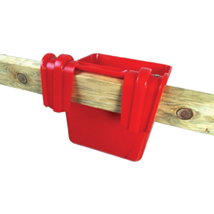 Little Giant 15 Quart Mountable Livestock & Pet Hook Over Bucket Feeder, Red - Angler's Pro Tackle & Outdoors