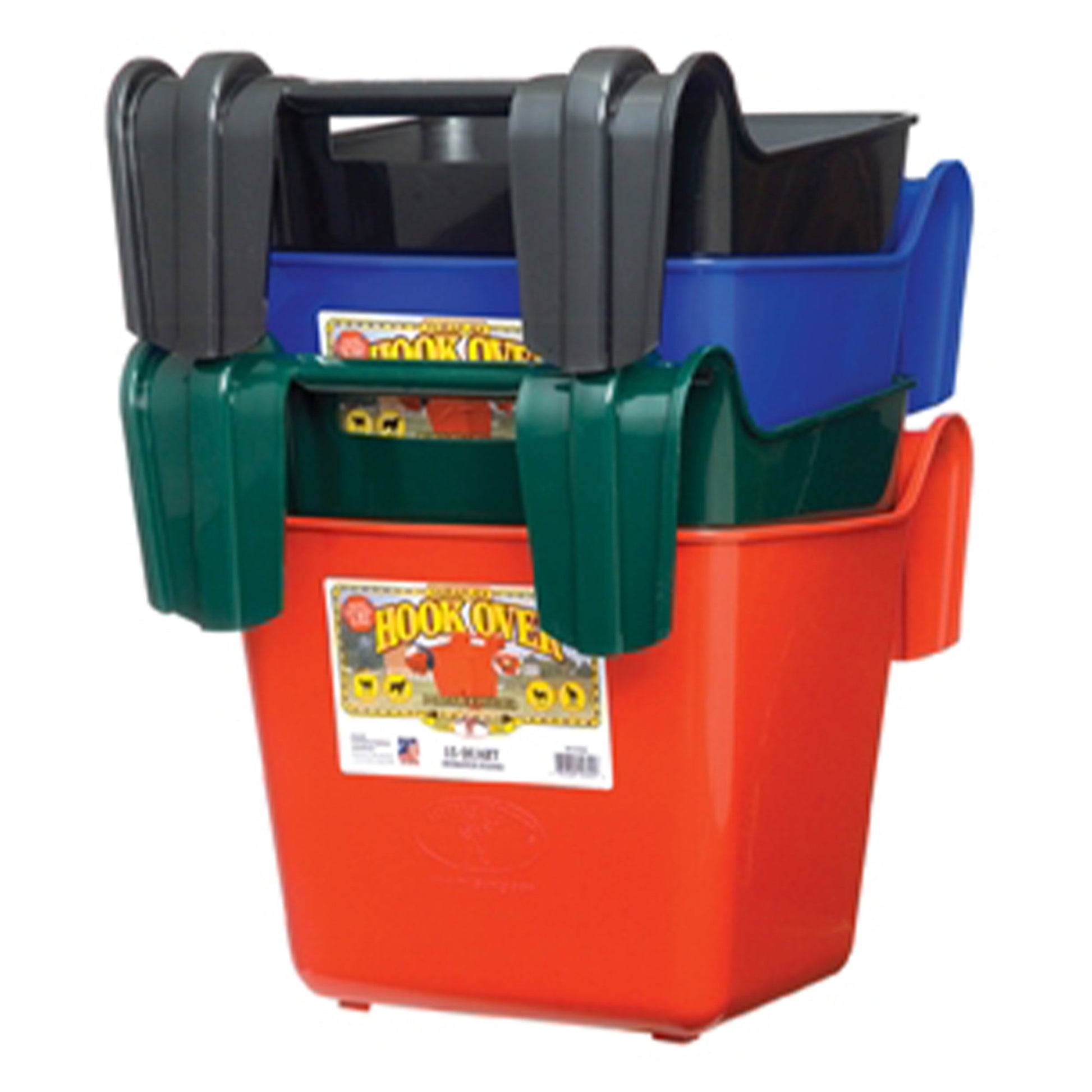 Little Giant 15 Quart Mountable Livestock & Pet Hook Over Bucket Feeder, Red - Angler's Pro Tackle & Outdoors