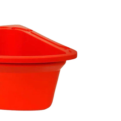 Little Giant 26 Quart Plastic Hanging Corner Livestock Animal Feeder Bucket, Red - Angler's Pro Tackle & Outdoors