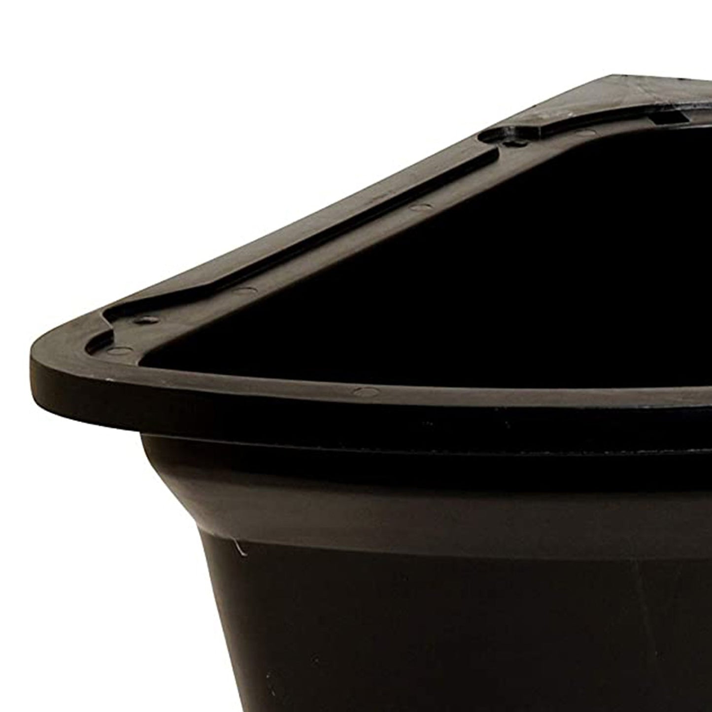 Little Giant 26 Quart Plastic Hanging Corner Livestock Feeder Bucket, Black - Angler's Pro Tackle & Outdoors