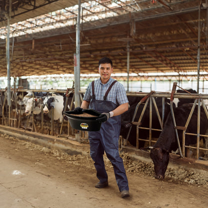 Little Giant 26 Quart Plastic Hanging Corner Livestock Feeder Bucket, Black - Angler's Pro Tackle & Outdoors