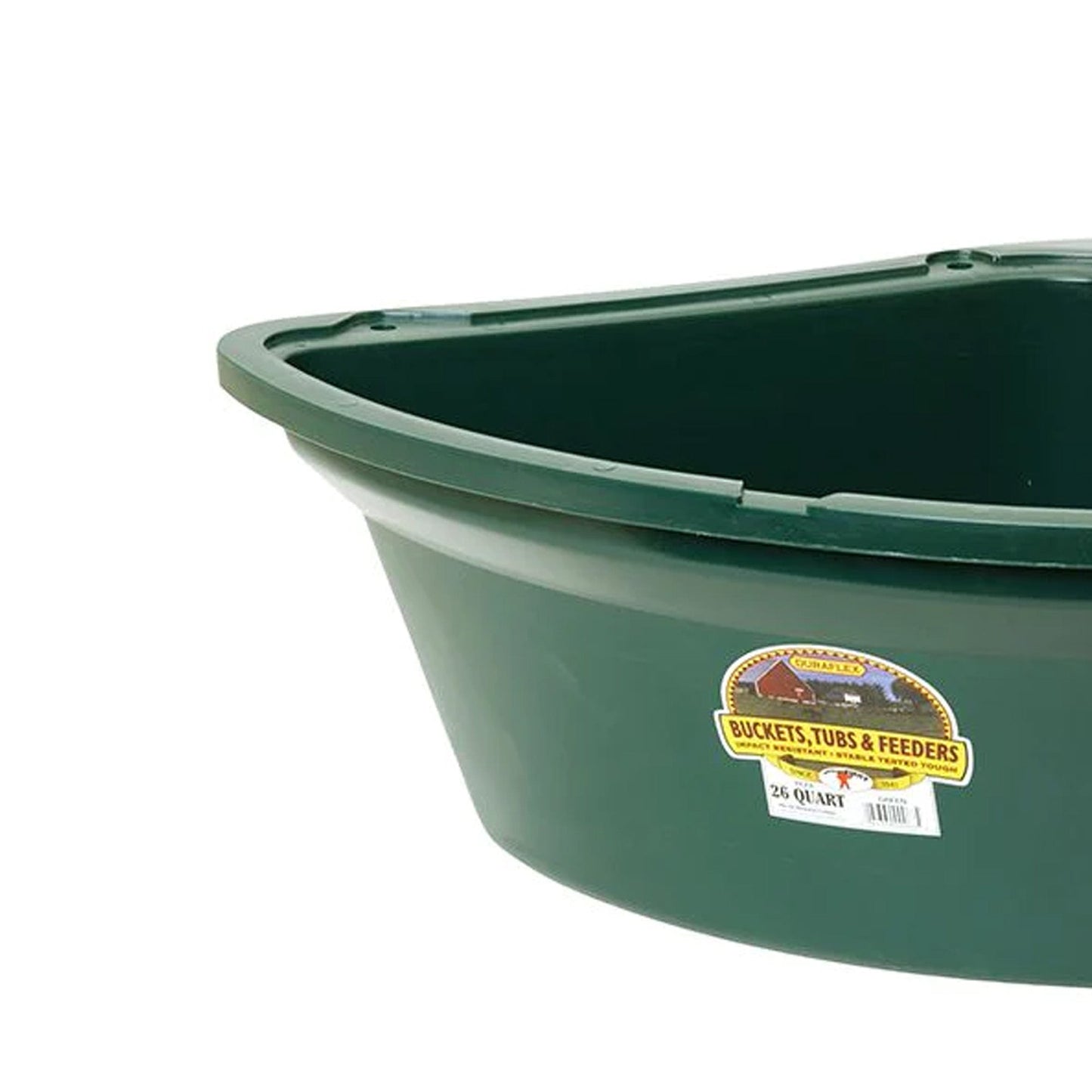 Little Giant 26 Quart Plastic Hanging Corner Livestock Feeder Bucket, Green - Angler's Pro Tackle & Outdoors
