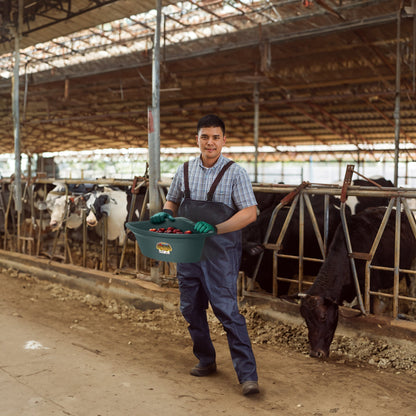 Little Giant 26 Quart Plastic Hanging Corner Livestock Feeder Bucket, Green - Angler's Pro Tackle & Outdoors