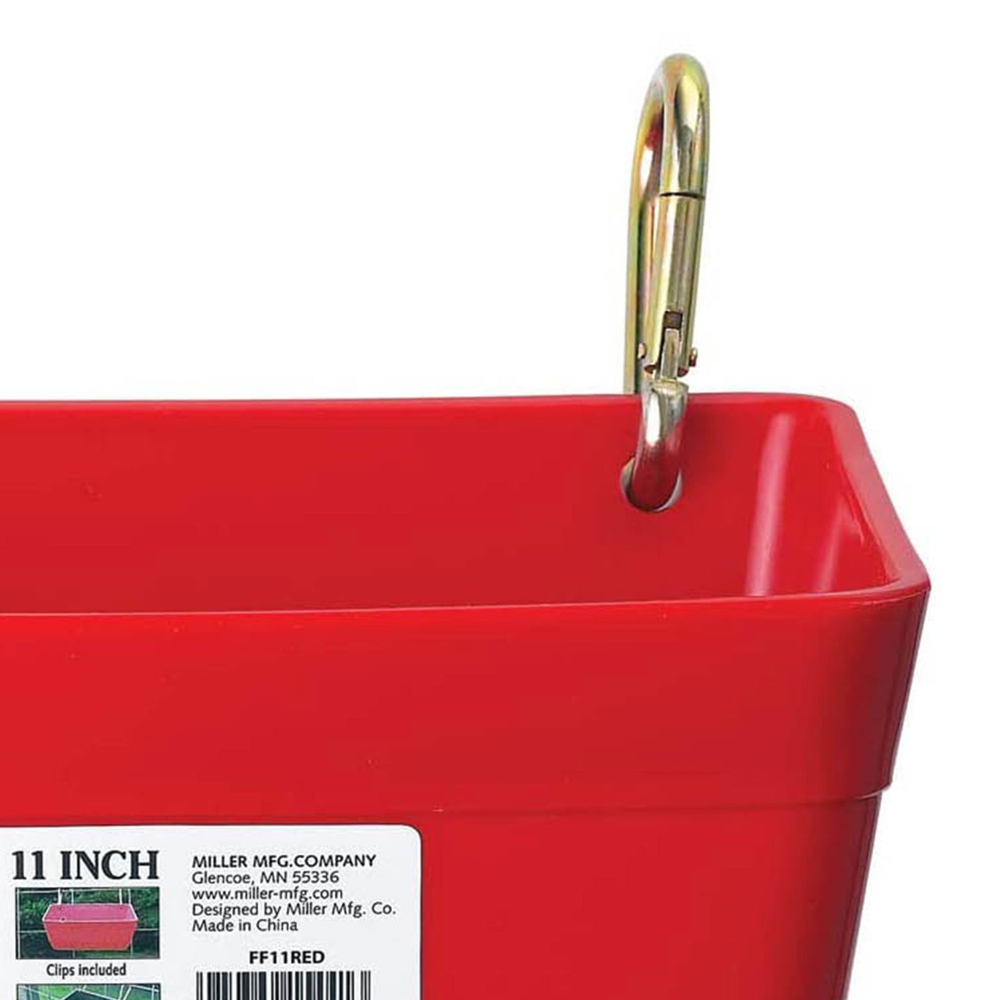 Little Giant 4.5 Quart Heavy Duty Feed Trough Bucket Fence Feeder, Red (6 Pack) - Angler's Pro Tackle & Outdoors